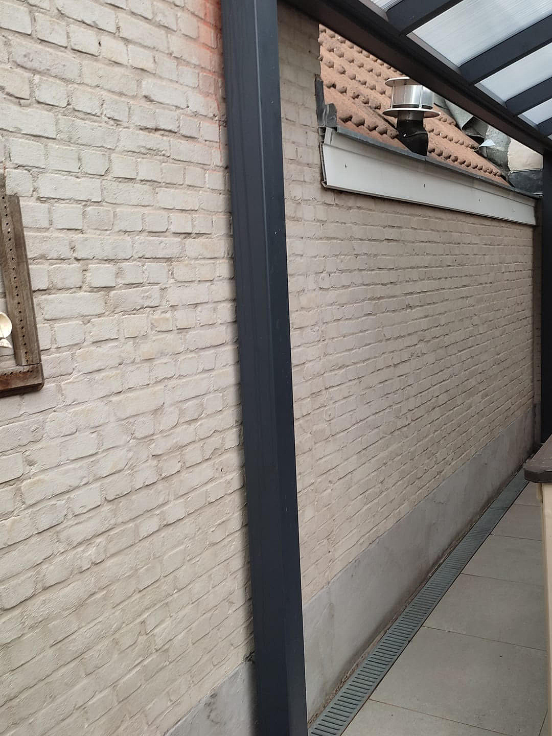 V905 terrasoverkapping met polycarbonaatplaten Wijnegem 2