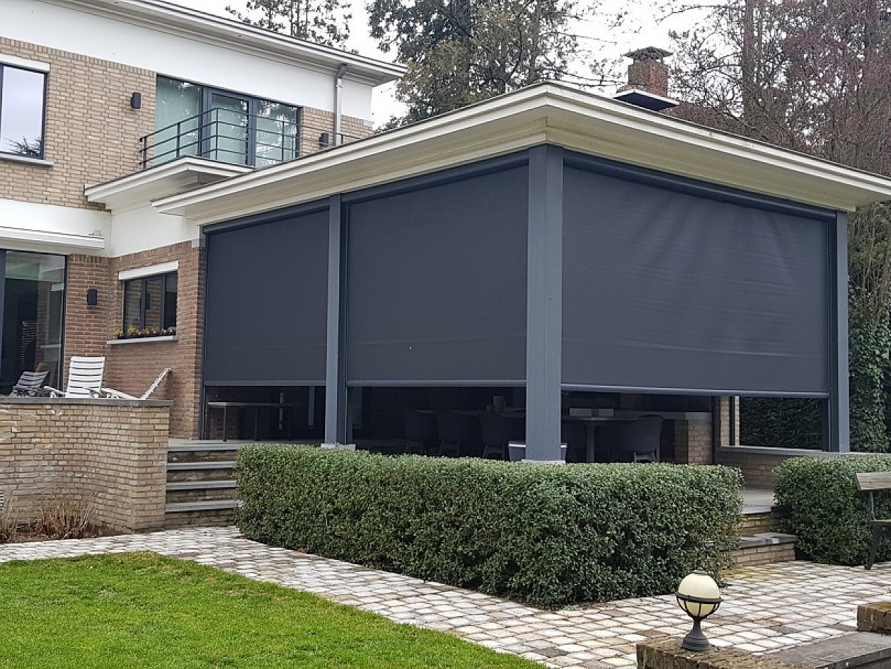V599 ritzscreen Brasschaat effectieve vorm zonwering raam