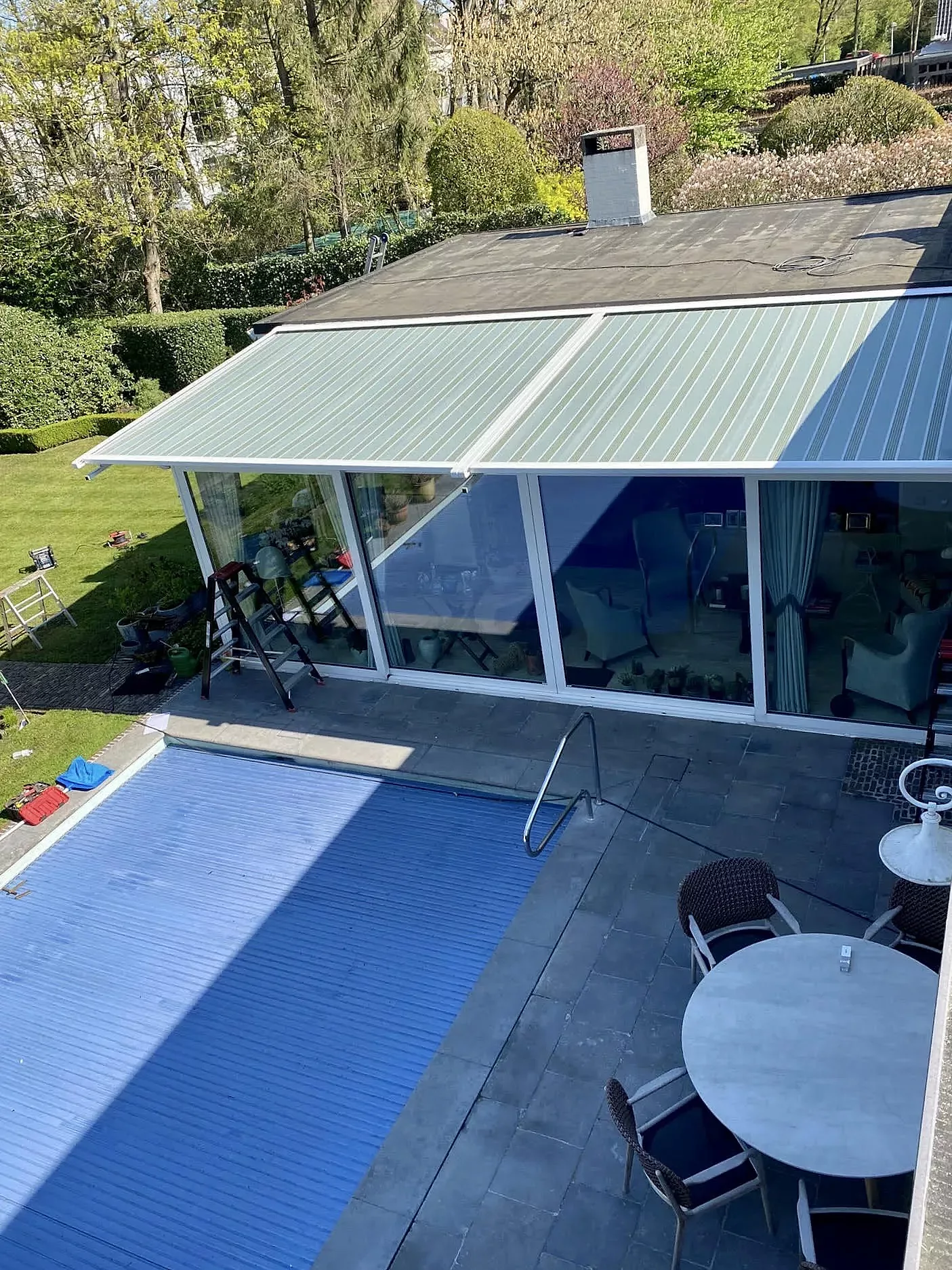 Verandazonwering V610 Brasschaat doek buitenzonwering