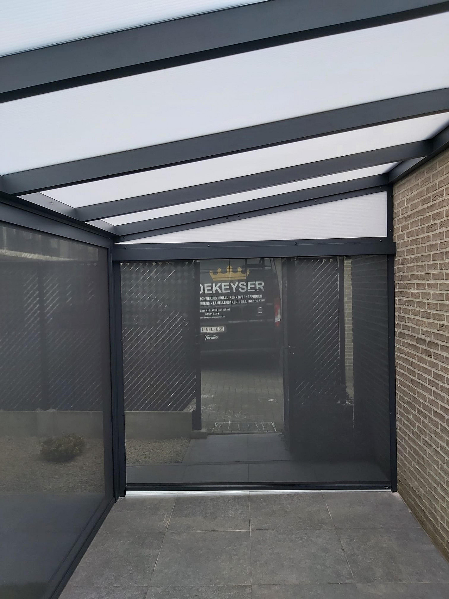 V905 Iseo PC terrasoverkapping met ritzscreens Brasschaat 9