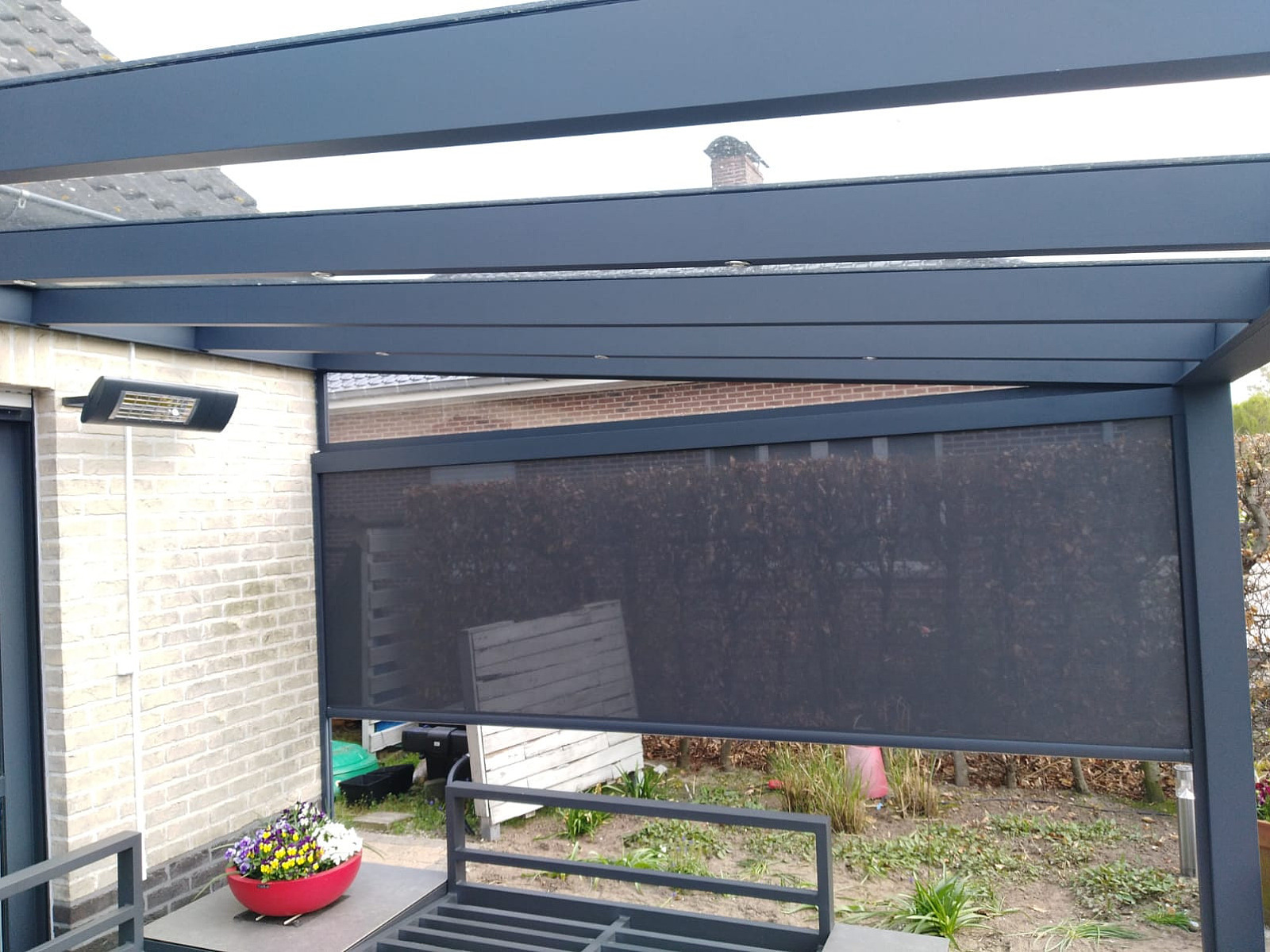 V908 Ledro terrasoverkapping met glas 2940 Stabroek2
