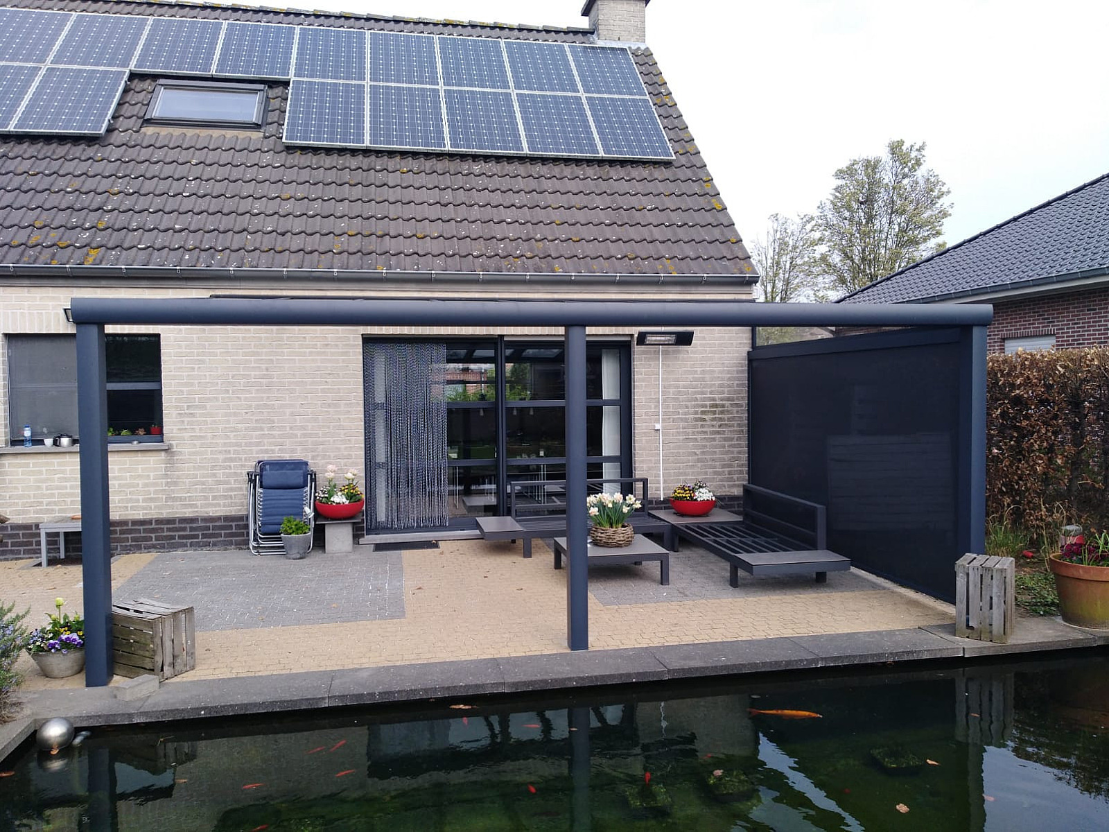 V908 Ledro terrasoverkapping met glas 2940 Stabroek5