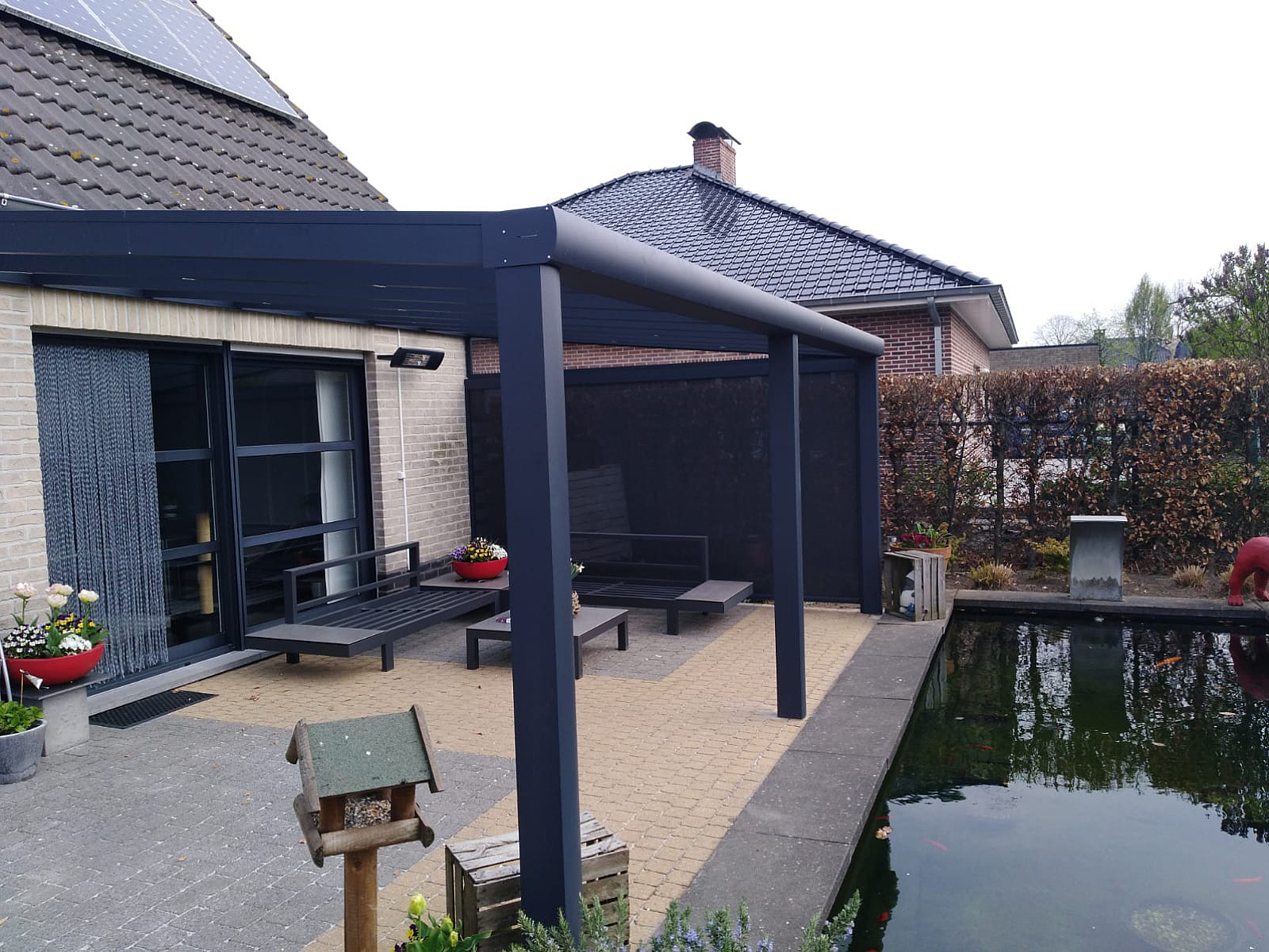 V908 Ledro terrasoverkapping met glas 2940 Stabroek 2