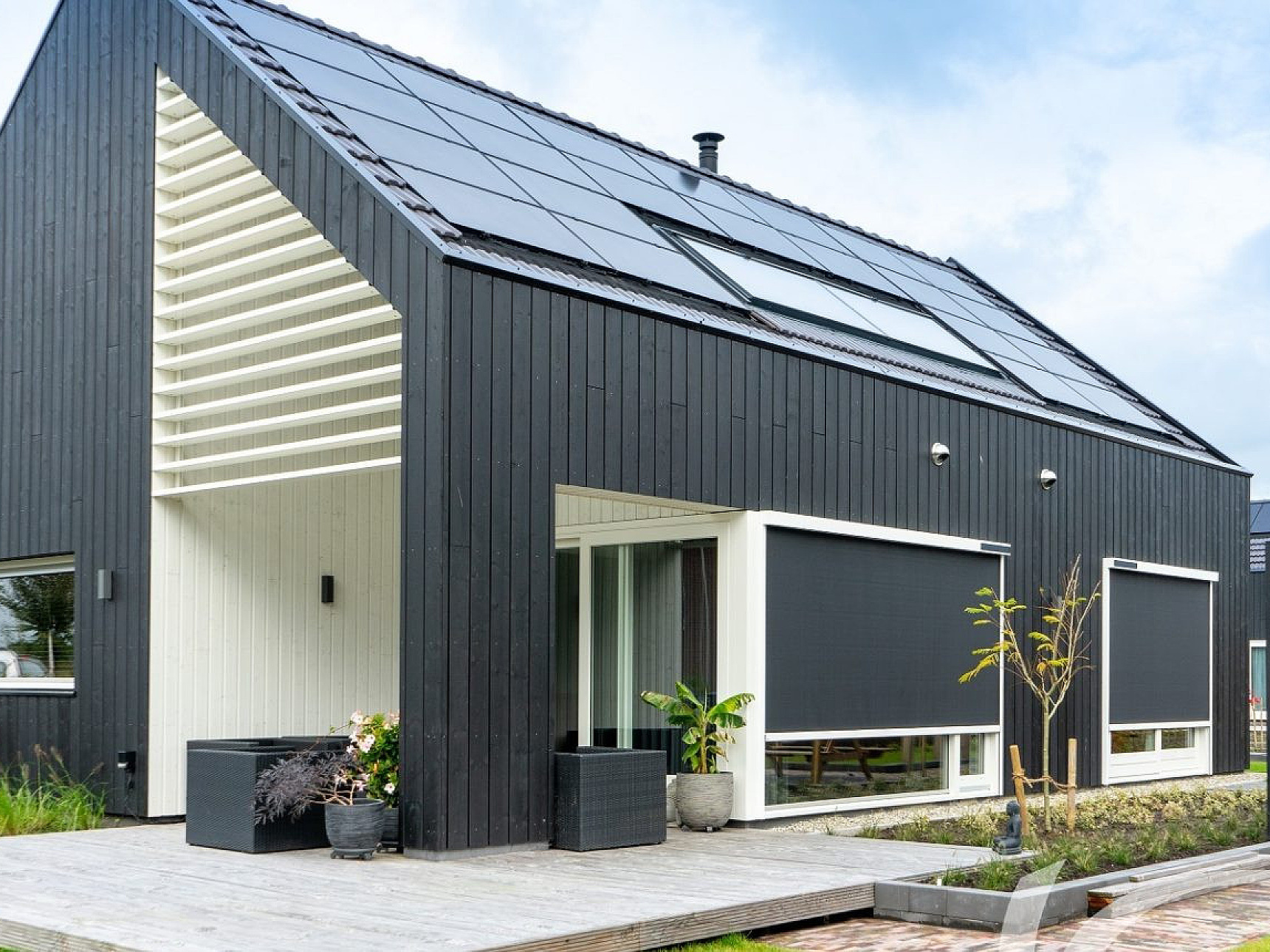 screens op zonne energie V550 Solar zonnecellen draadloos