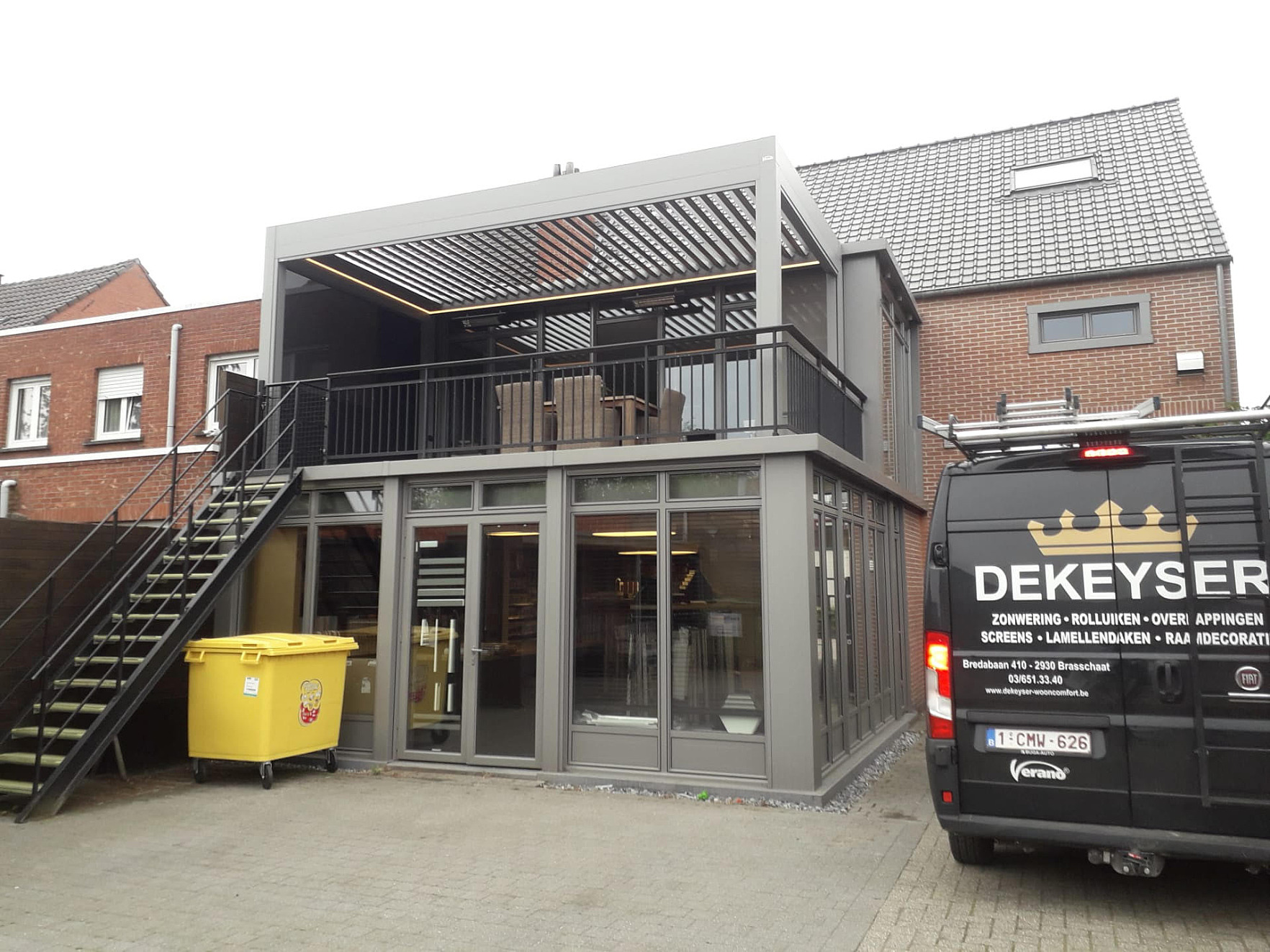 V870 Arezzo lamellendak met arezzoscreens Rijkevorsel 3