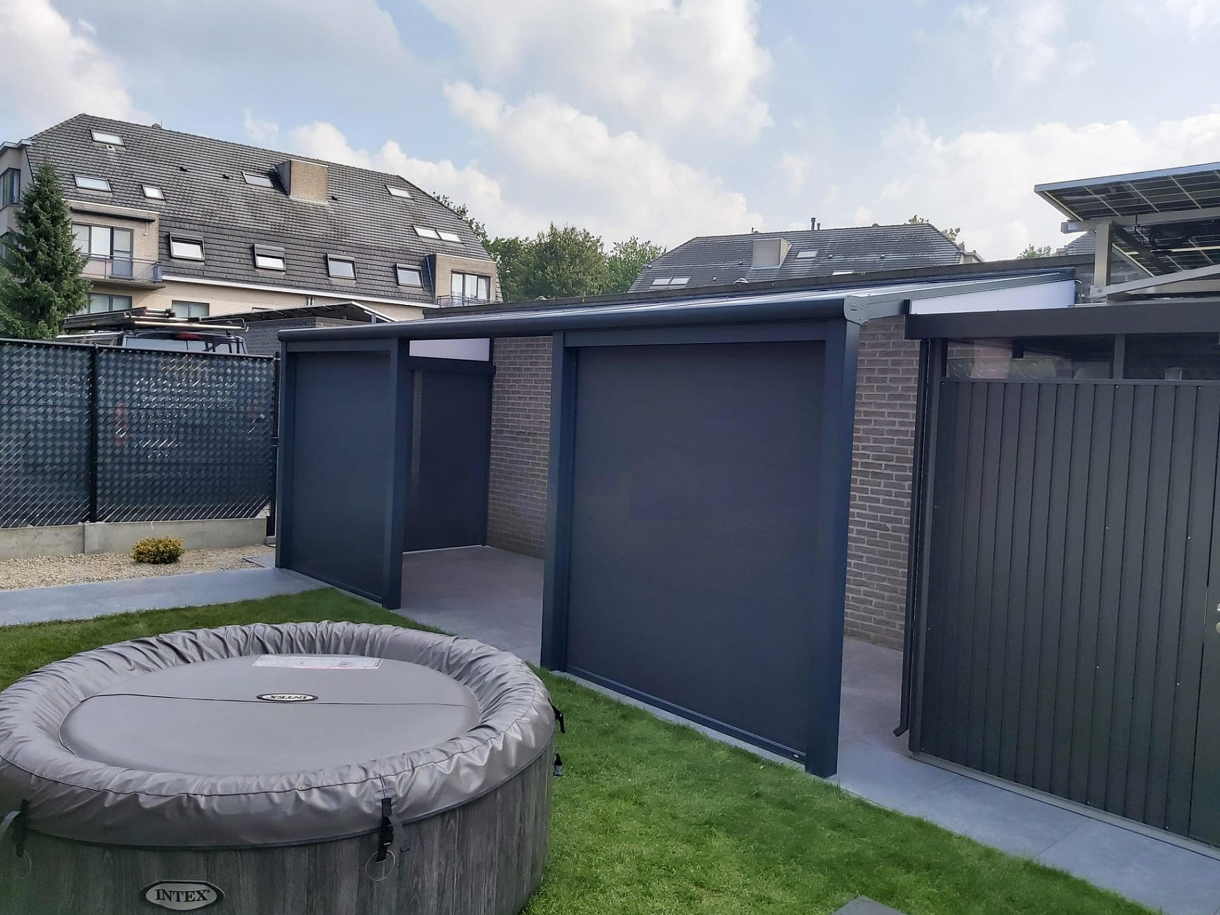 V905 Iseo PC terrasoverkapping met ritzscreens Brasschaat 8