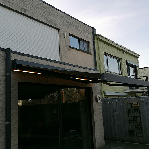 Knikarmscherm V460 Santander met dimbare ledstrip - Brasschaat