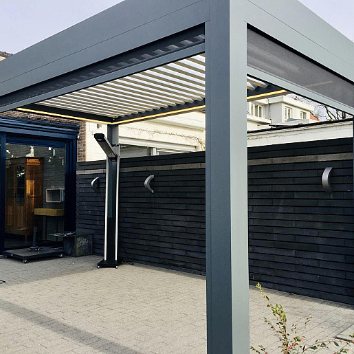 Lamellendak V870 Arezzo met arezzoscreens en heater - Brasschaat