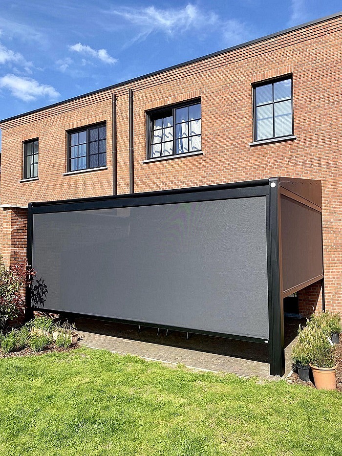 Terrasoverkapping V642 Tumba met screens V550 Wijnegem 2
