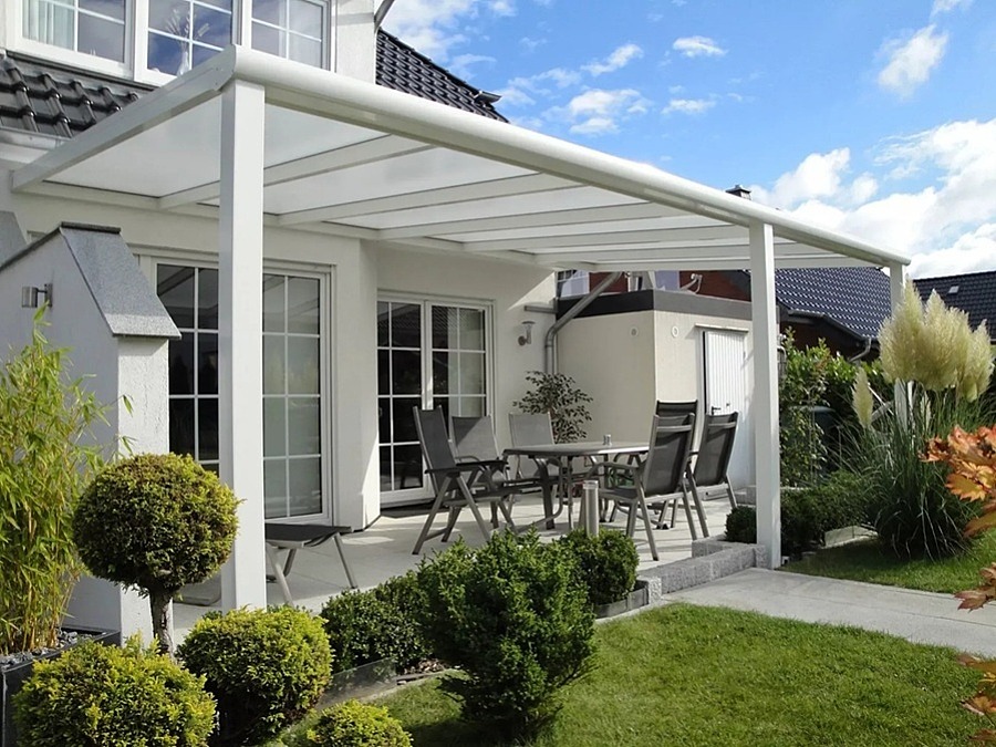 ideale overkapping tuinoverkapping terras polycarbonaat dak